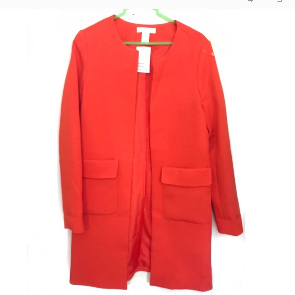 H&M red blazer jacket